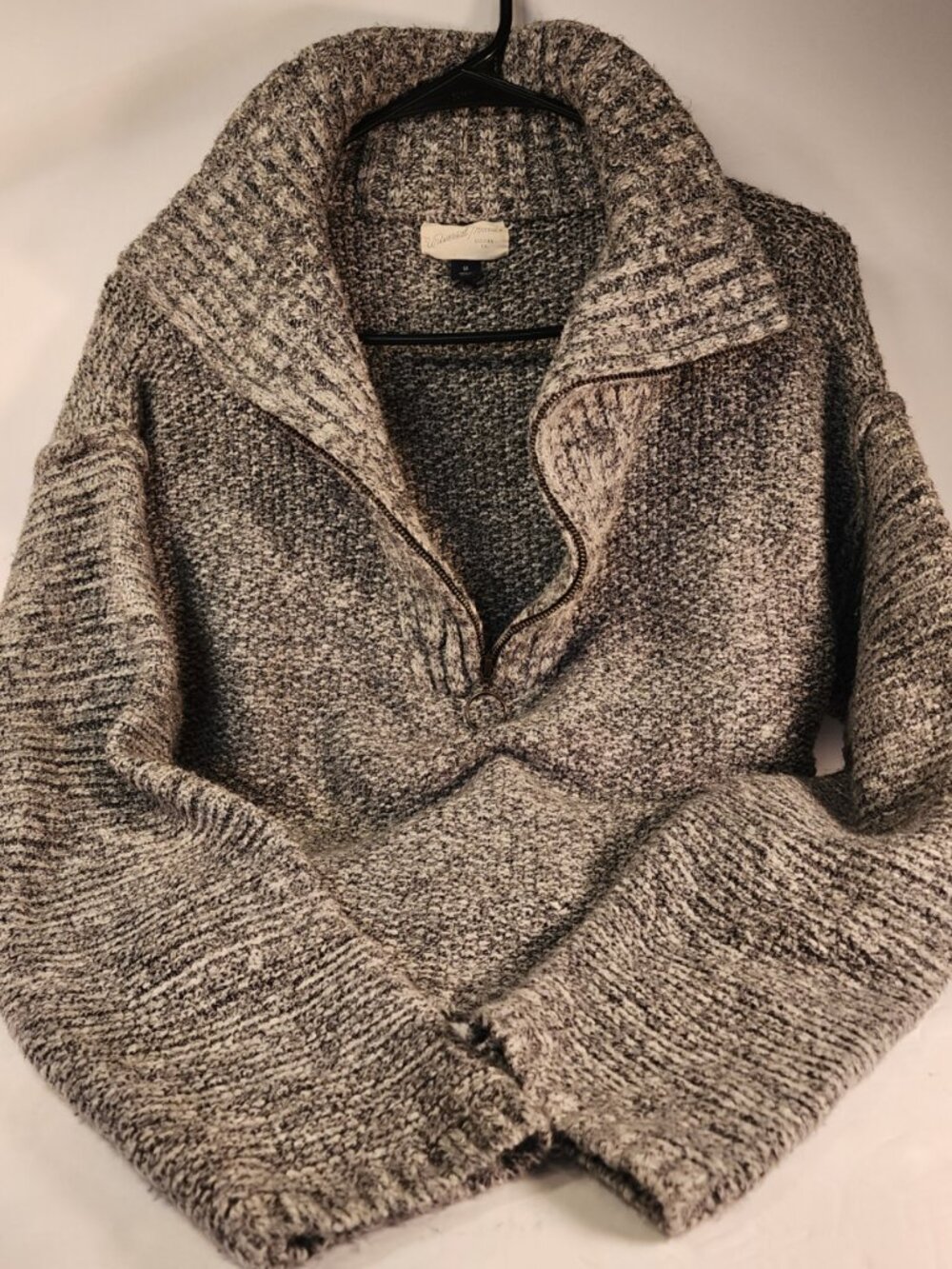 Universal Thread Goods Co. Medium Chunky Knit Sweater Quarter-zip Neck